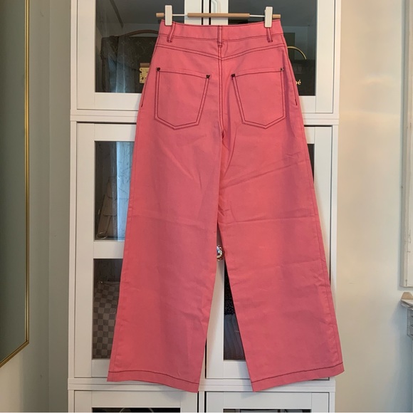 Kate Spade Heather Basket Weave Wide Leg Pant Size 00 - Picture 3 of 11